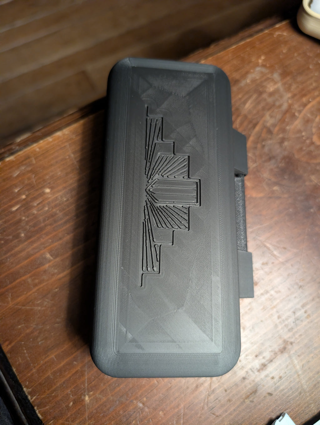 Art Deco Geometric Hard-Shell Glasses Case