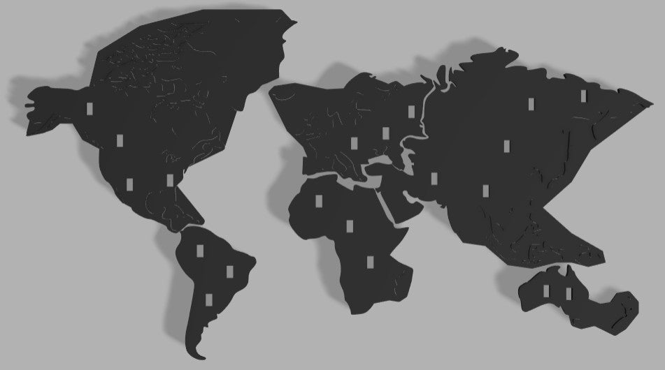 World Map Hangers - Total Collection