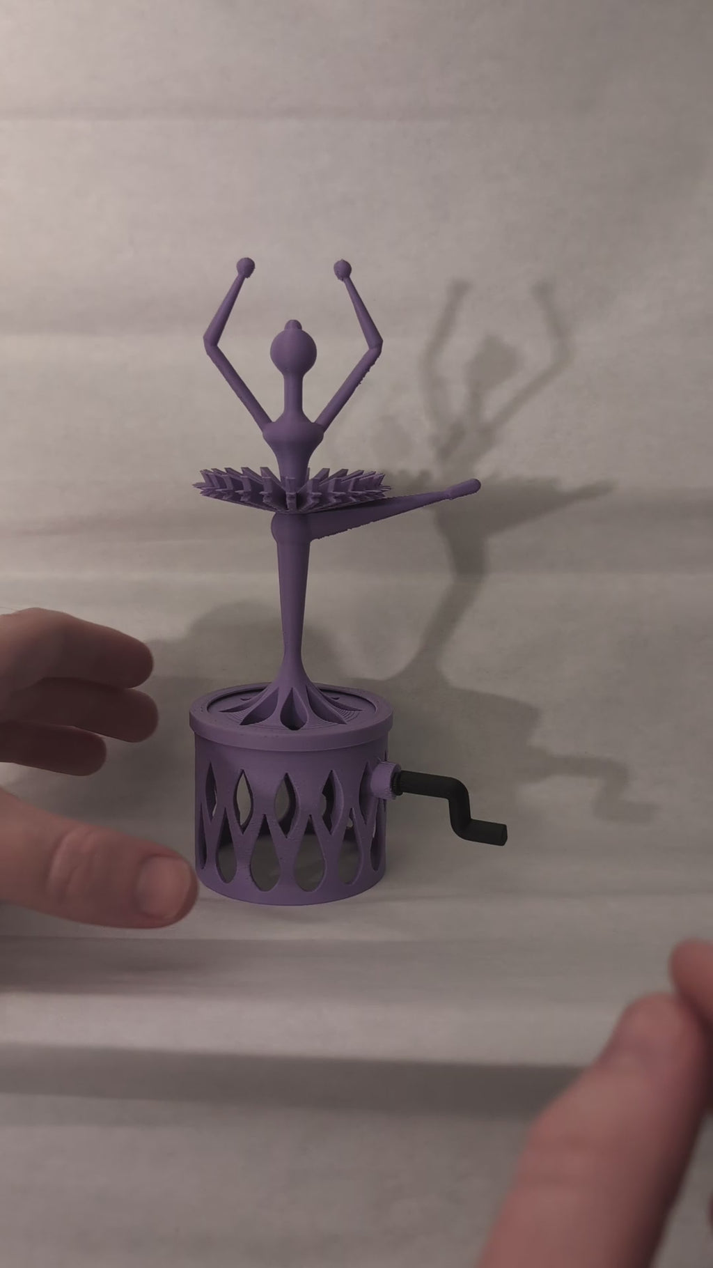 Spinning Ballerina Figurine - Lilac